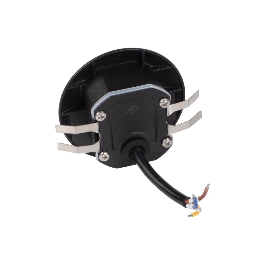 LED traparmatuur EXIN met bewegings- en schemersensor, 2,5W/230V, 4000K, IP65, zwart, rond