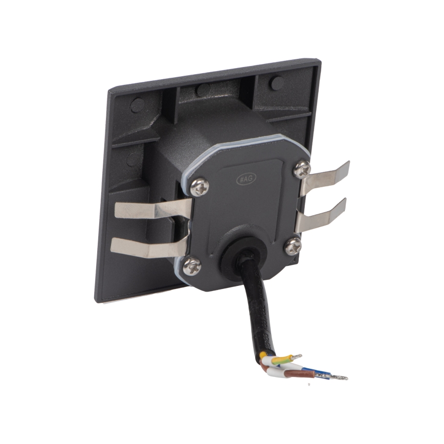 LED-traparmatuur EXIN LED/2,5W/230V 4000K IP65 antraciet vierkant