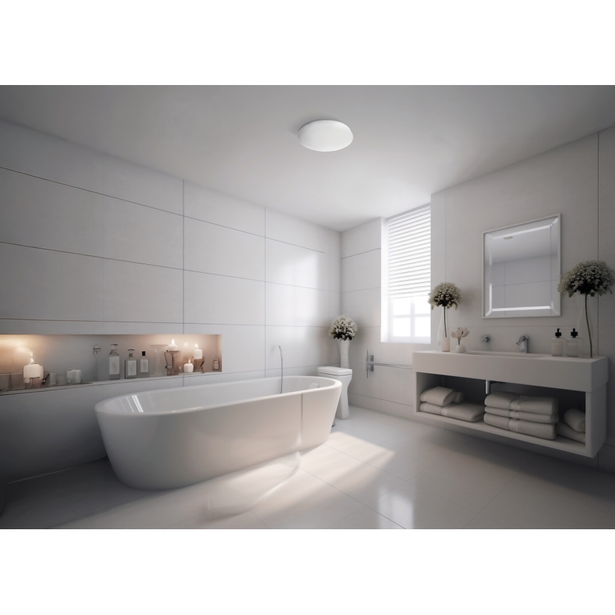 LED plafondlamp voor badkamer ENELO, 10 W, 230 V, Ø 24 cm, IP44