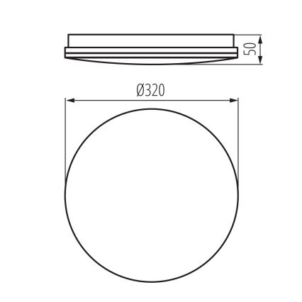 LED plafondlamp voor de badkamer ENELO LED/17W/230V Ø 32 cm IP44