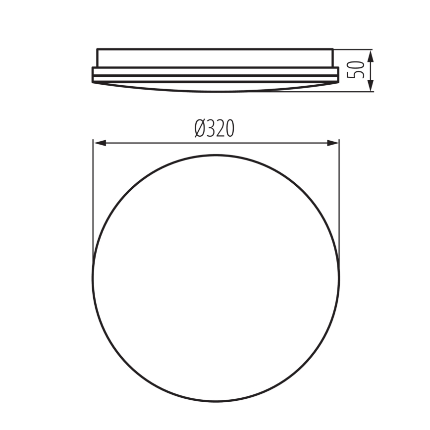 LED plafondlamp voor de badkamer ENELO LED/17W/230V Ø 32 cm IP44