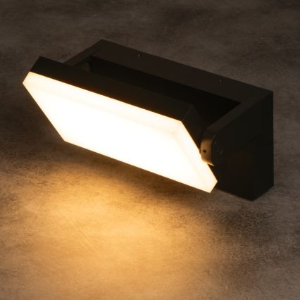 Applique murale d'extérieur LED avec détecteur de mouvement et capteur crépusculaire XERTO LED/20W/230V 3000/4000/6500K IP44 noir