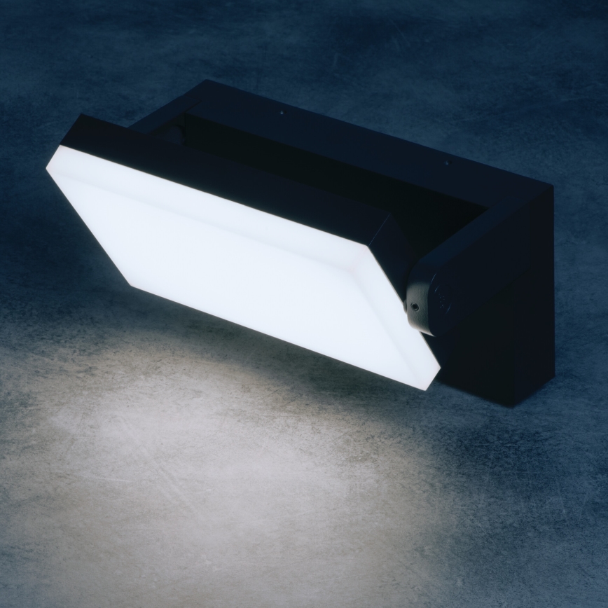 Applique murale d'extérieur LED avec détecteur de mouvement et capteur crépusculaire XERTO LED/20W/230V 3000/4000/6500K IP44 noir