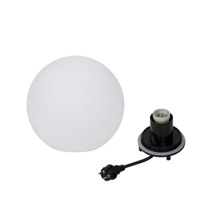 Lampe d'extérieur STONO 1xE27/15W/230V Ø 20 cm IP65 blanche