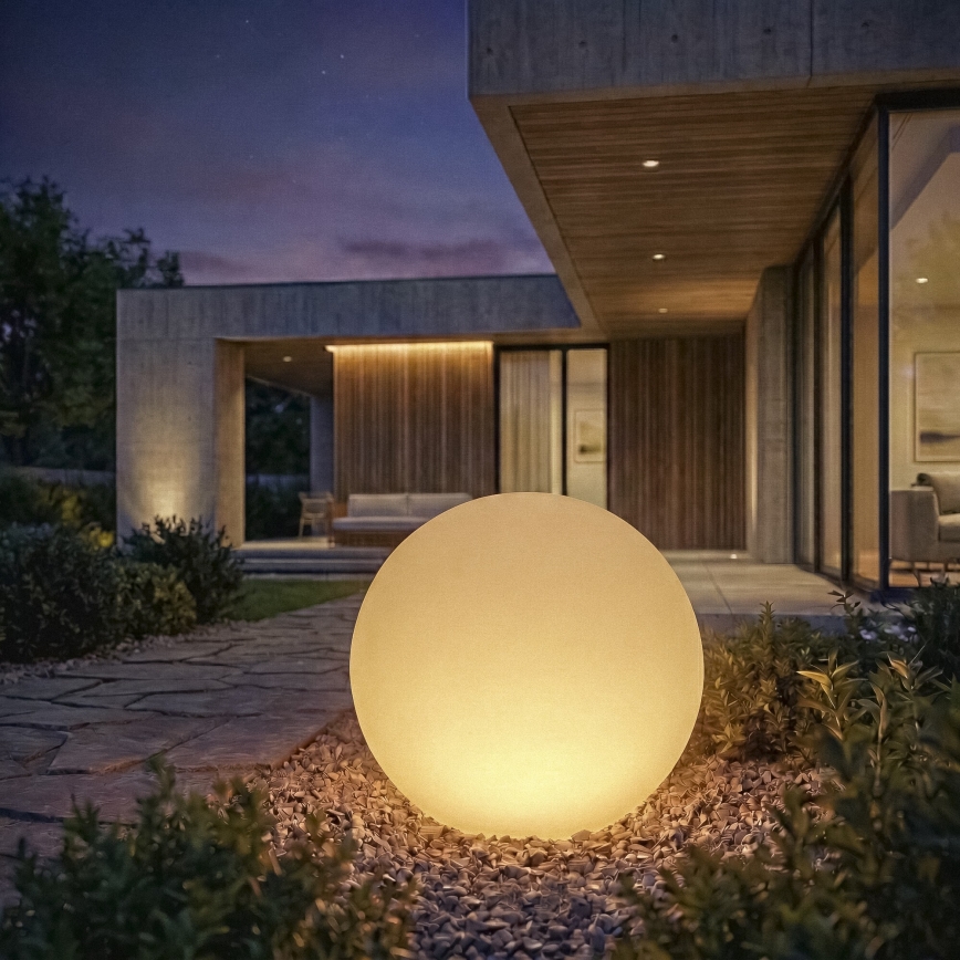 Lampe d'extérieur STONO 1xE27/20W/230V pr. 50 cm IP65 blanche