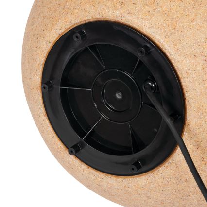 Buitenlamp STONO 1x E27/15W/230V Ø 20 cm IP65 beige