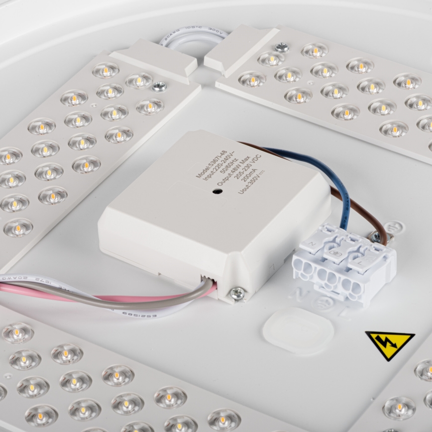 Plafonnier LED à intensité variable LIXAN LED/47W/230V 3000-6500K Ø 38,6 cm blanc/argenté + télécommande