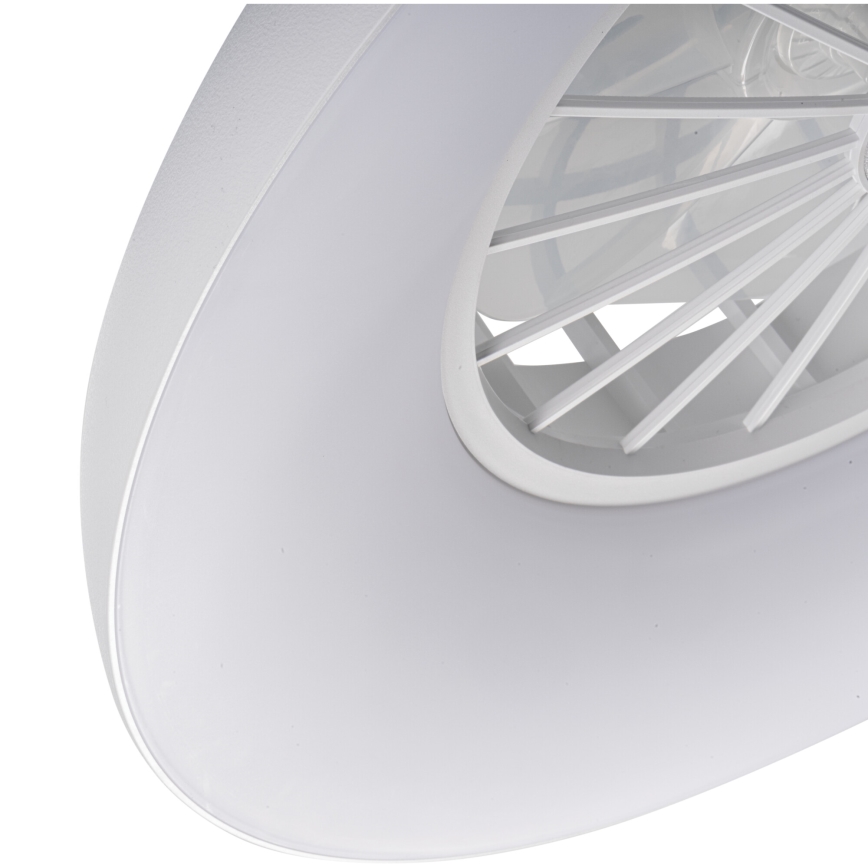 Plafonnier LED RGBW dimmable avec ventilateur PLAVE PAN LED/24W/230V 3000-6500K Ø 48,5 cm blanc + télécommande