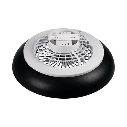 Plafonnier dimmable LED RGBW avec ventilateur PLAVE PAN LED/48W/230V 3000-6500K Ø 60 cm noir + télécommande