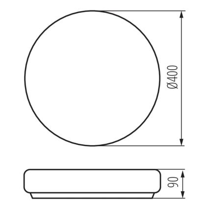 Kanlux 8814 - Badkamer plafondlamp PERAZ 2xE27/15W/230V d. 40cm IP44