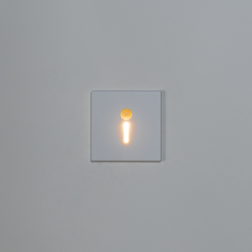 LED-traparmatuur met bewegings- en schemersensor MAGNIK LED/1,7W/230V 2700/3300/3900/4600/5700K wit vierkant