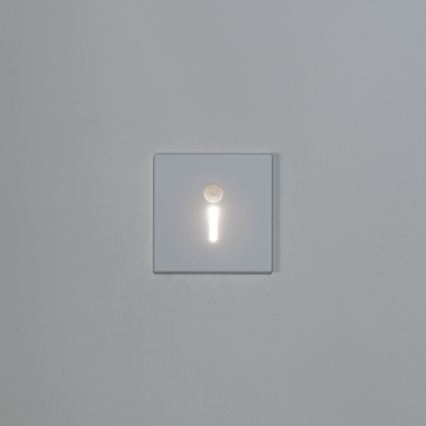 LED-traparmatuur met bewegings- en schemersensor MAGNIK LED/1,7W/230V 2700/3300/3900/4600/5700K wit vierkant