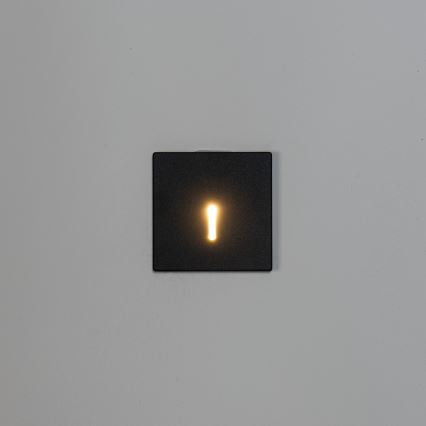 LED trapverlichting MAGNIK LED/1,7W/230V 2700/3300/3900/4600/5700K zwart vierkant