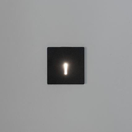 LED trapverlichting MAGNIK LED/1,7W/230V 2700/3300/3900/4600/5700K zwart vierkant