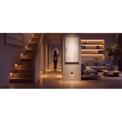Luminaire d'escalier LED MAGNIK LED/1,7W/230V 2700/3300/3900/4600/5700K noir rond