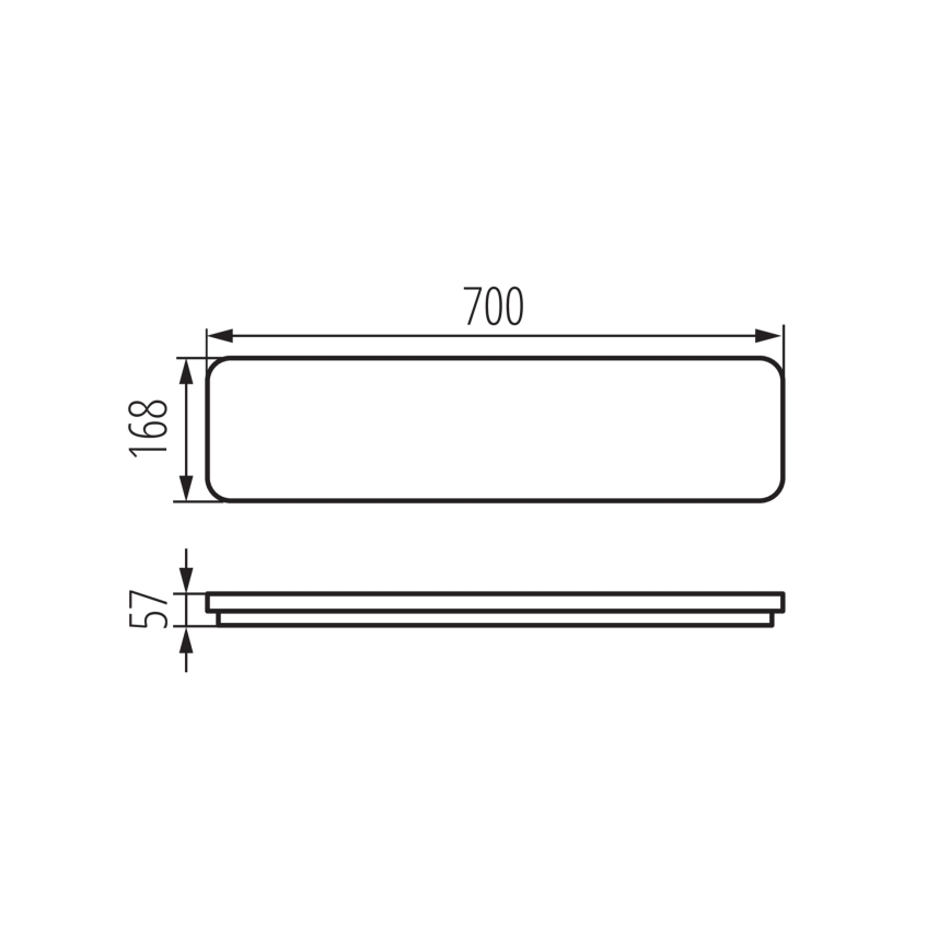 LED Plafondlamp LINCEA LED/15/20/24W/230V 3000/4000/6500K IK08 IP40