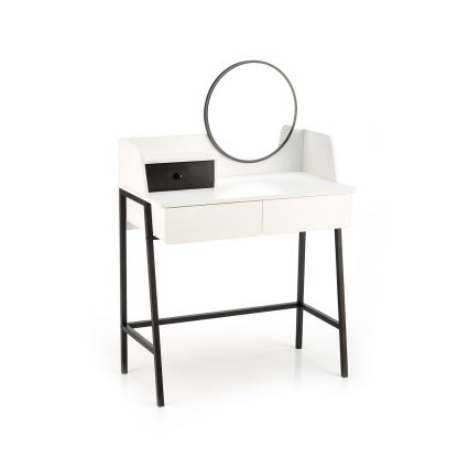 Kaptafel AGNES 120x80 cm wit/zwart