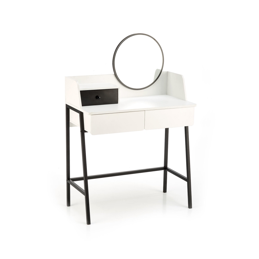 Kaptafel AGNES 120x80 cm wit/zwart