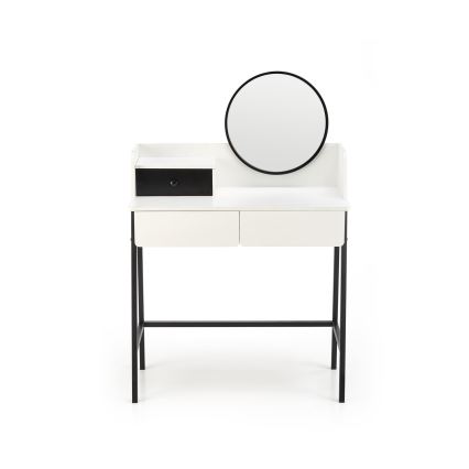 Kaptafel AGNES 120x80 cm wit/zwart