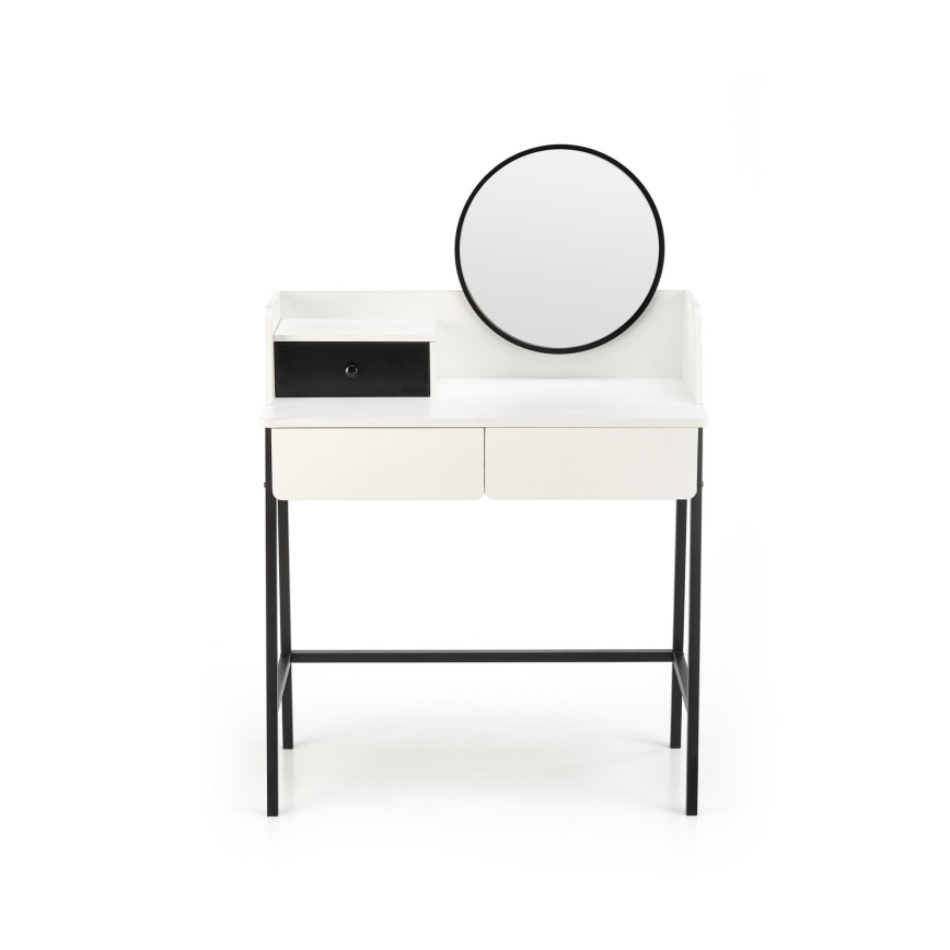 Kaptafel AGNES 120x80 cm wit/zwart