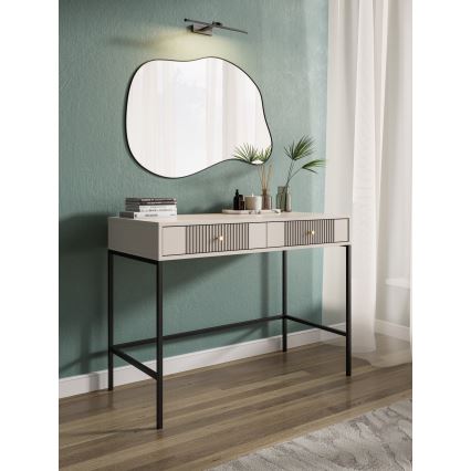 Kaptafel LUE beige/zwart