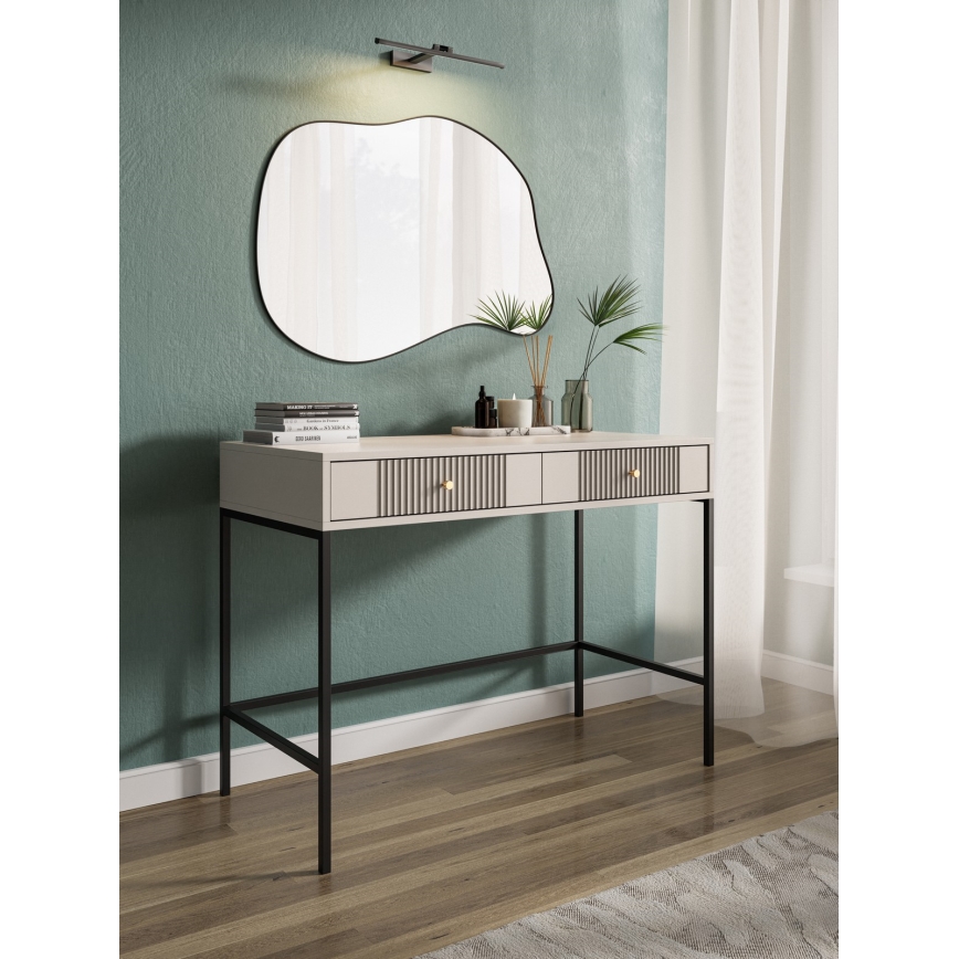 Kaptafel LUE beige/zwart