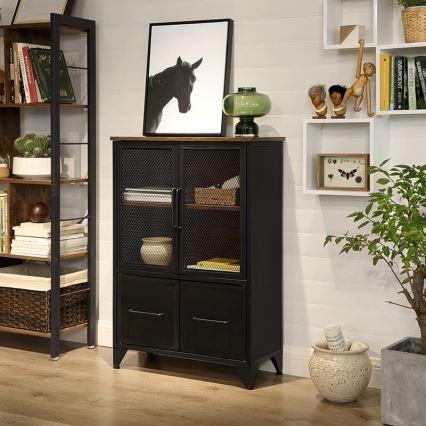 Dressoir FIRA zwart/bruin