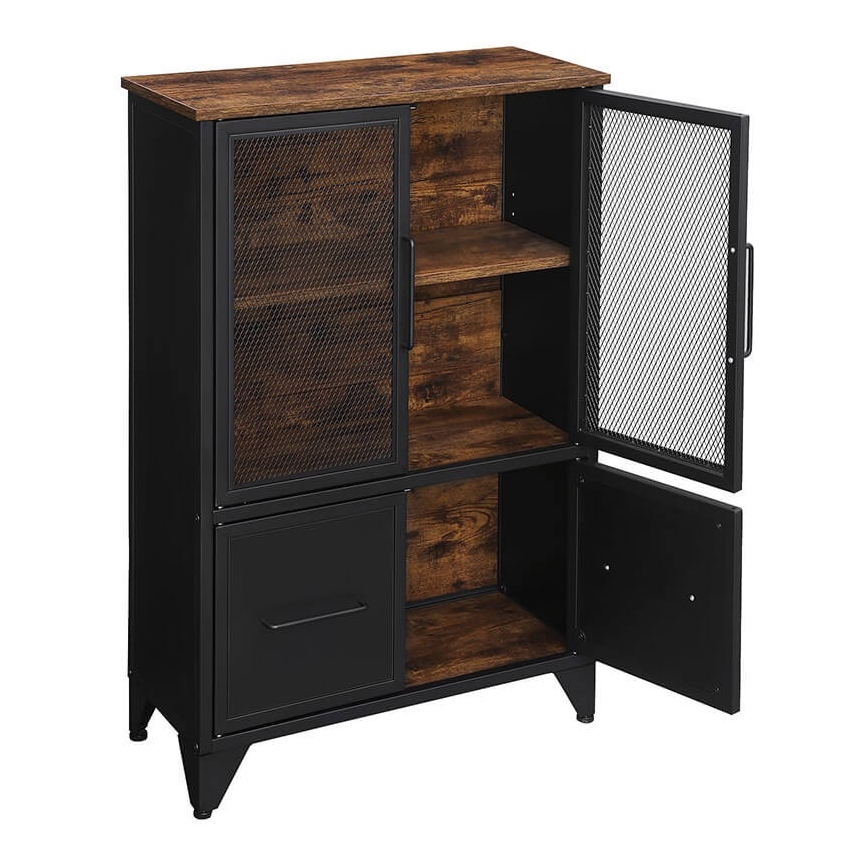 Dressoir FIRA zwart/bruin