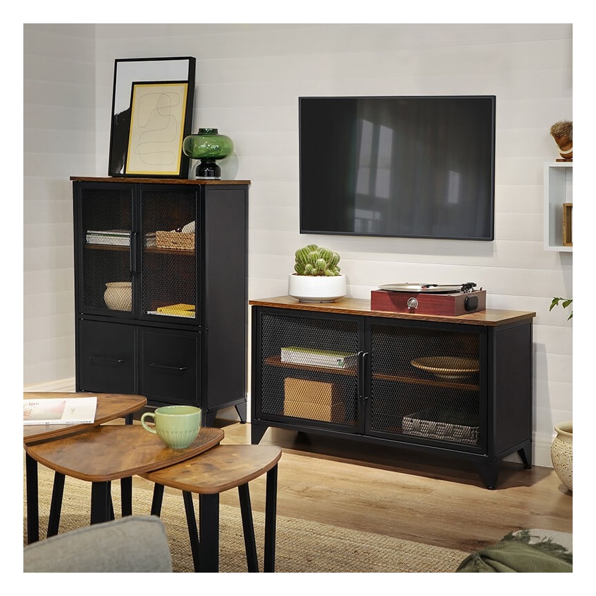 Dressoir FIRA zwart/bruin