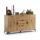 Kast met lades en kleine deur LORA eiken artisan