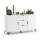 Kast met lades en kleine deur LORA wit