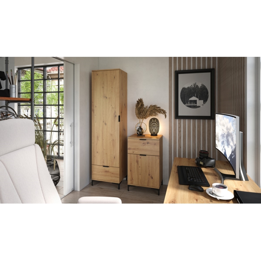 Kast met lades LORA eiken artisan