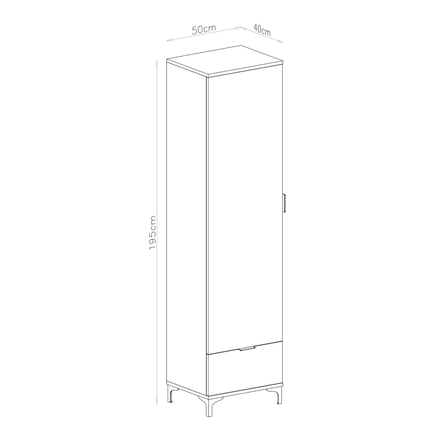 Kast met lades LORA eiken artisan