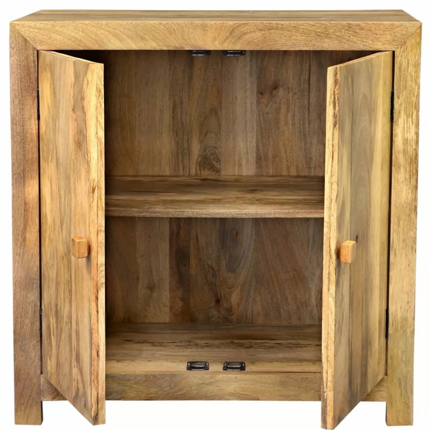 Kastje HINA 90x90 cm massief hout/mangoboom