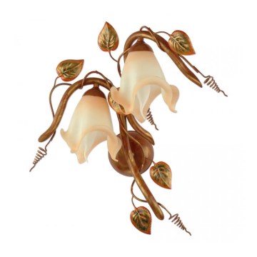 Kemar BL/K/2 - Wandlamp BARBADO 2xE14/60W/230V rood