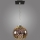 Kemar NP/1/D3 - Hanglamp aan koord KULE 3D 1xE27/60W/230V