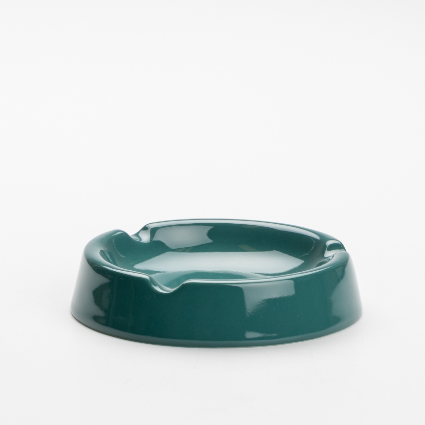 Keramische asbak 13 cm turquoise