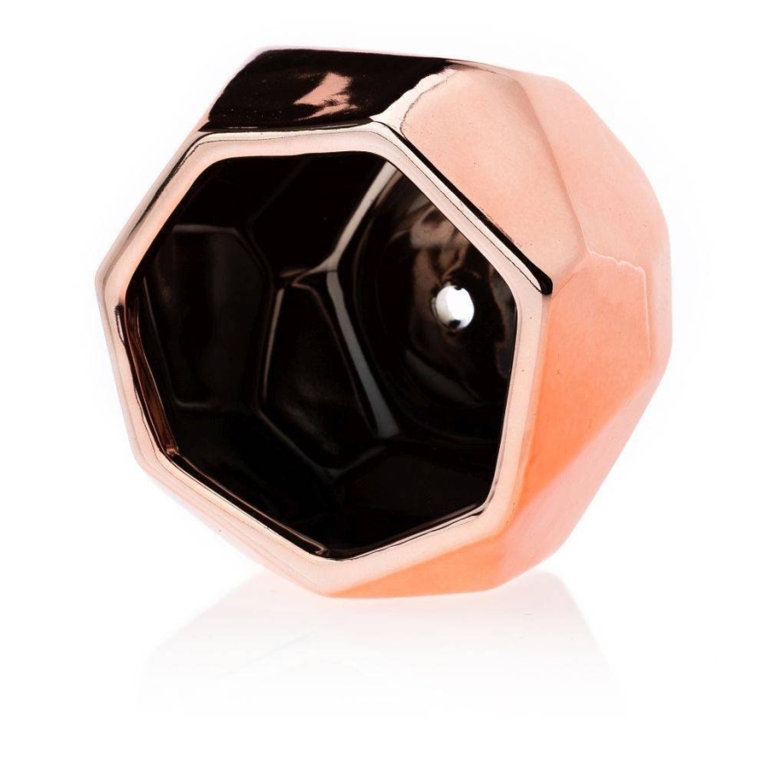Keramische Bloempot DORIS 8x11 cm rosé goud