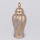 Keramische pot 40,8x17,5 cm goud/grijs