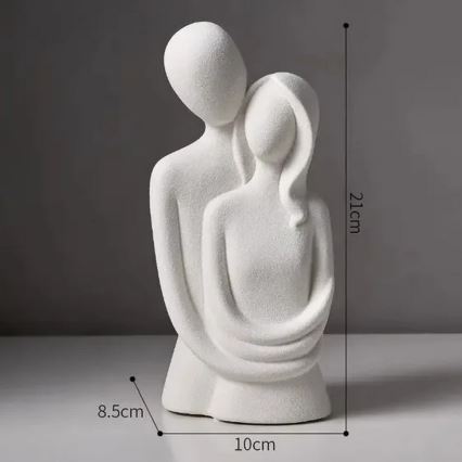 Keramische tafeldecoratie 20x9,5x7,5 cm grijs