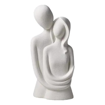 Keramische tafeldecoratie 21x8,5x10 cm, wit