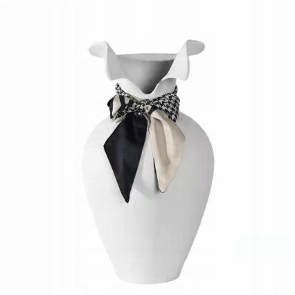 Keramische vaas 41,5x23 cm wit
