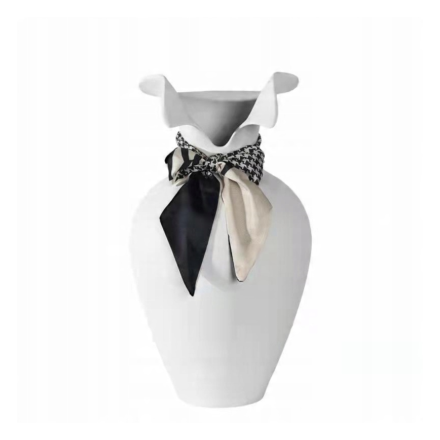 Keramische vaas 41,5x23 cm wit