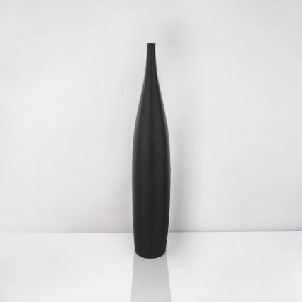 Keramische vaas 70 cm mat zwart