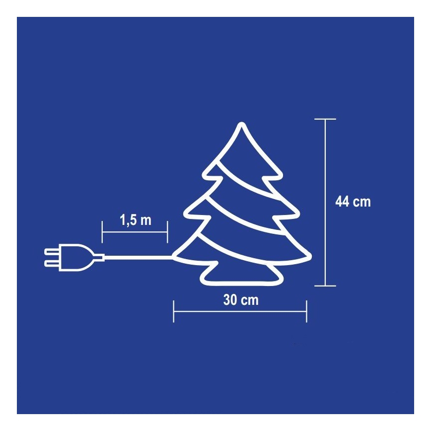 Kerst raamversiering 35 x 0,84W / 230V