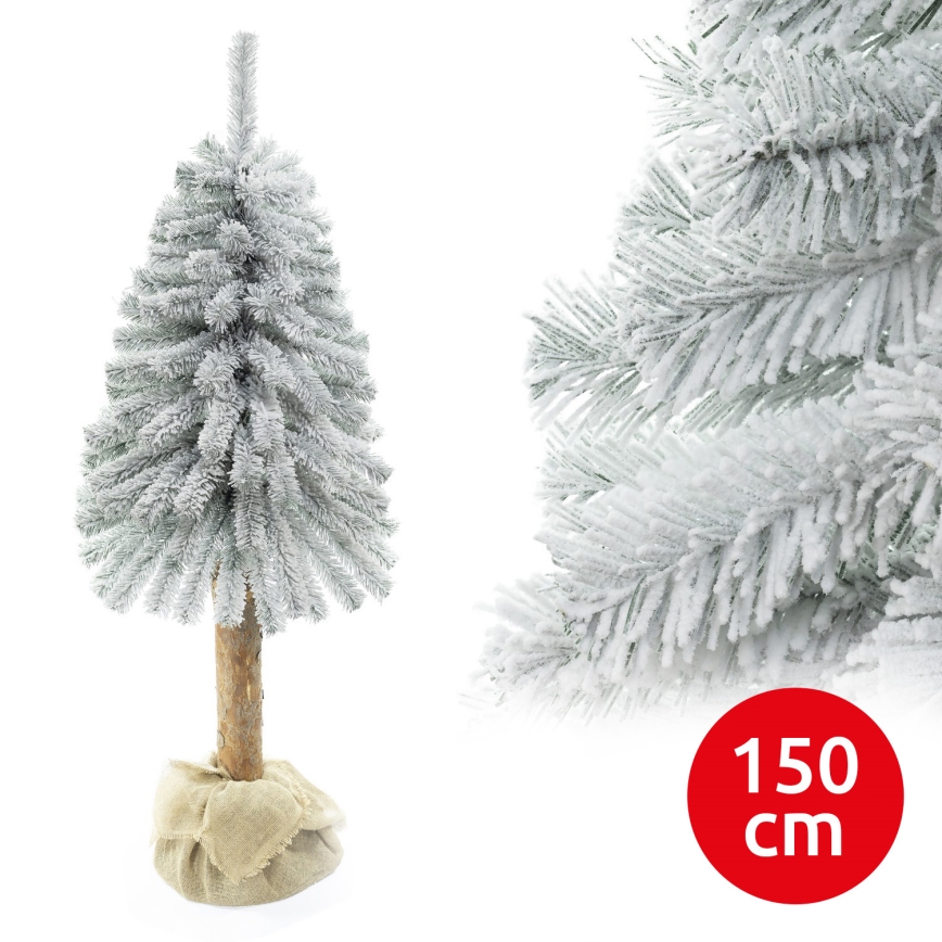 Kerstboom op een stam NATURAL WITH SNOW 150 cm spar
