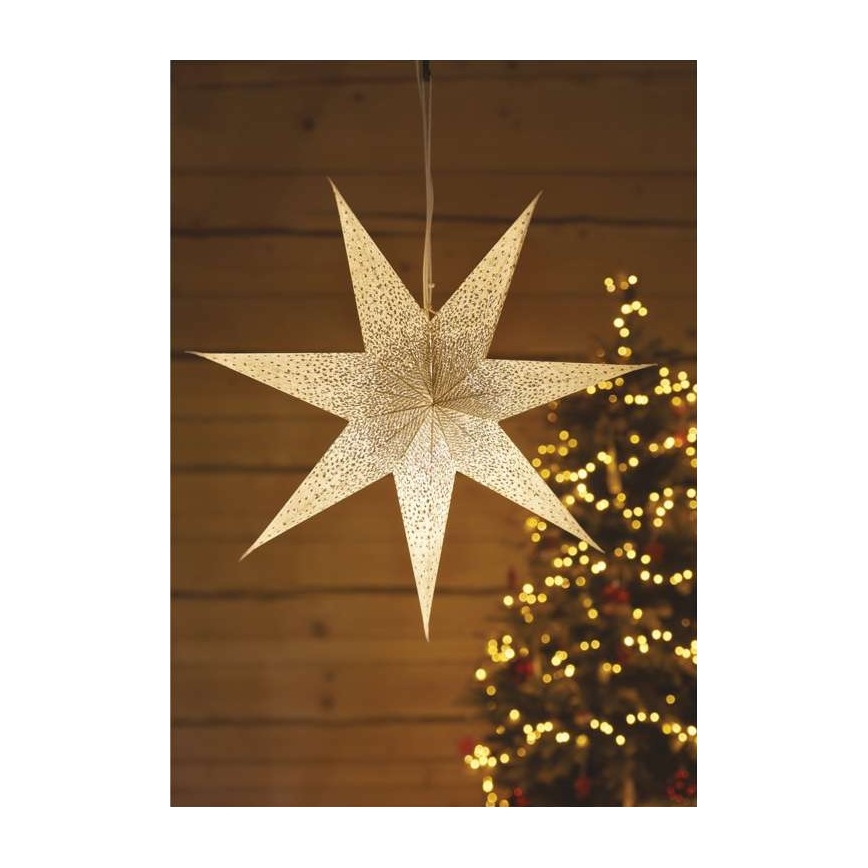 Kerstdecoratie 1xE14/25W/230V d. 60 cm goudkleurig