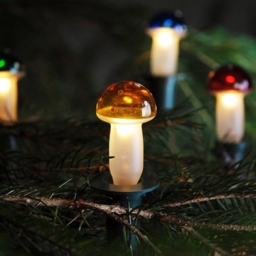 Kerstverlichting TOADSTOOL 12xE10 10,7m warm wit, Gemaakt in Tsjechië