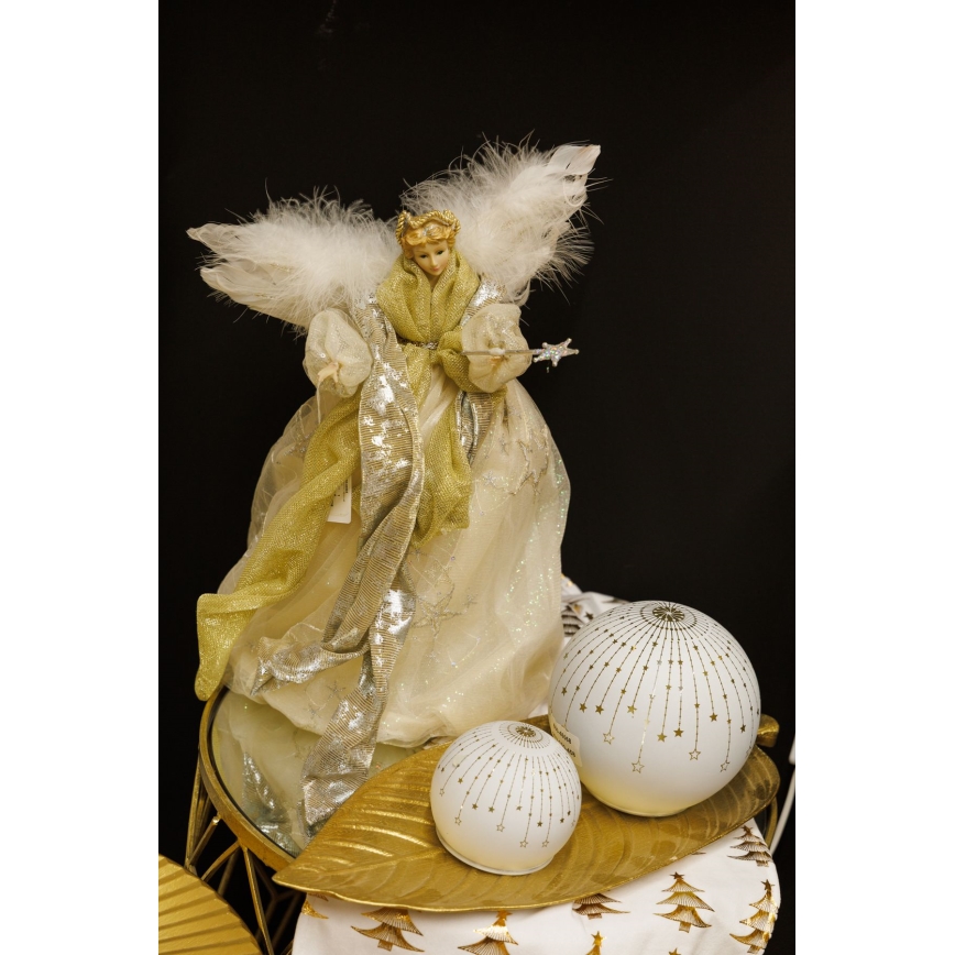 Kerstversiering 41 cm engel goud