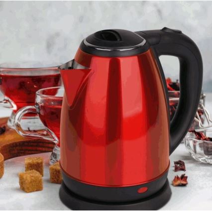 Ketel 1,8 l 1500W/230V roestvrij rood